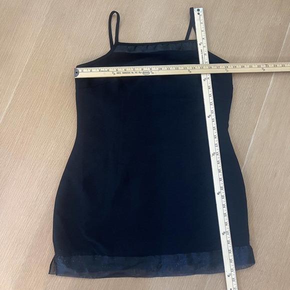 Women's Joseph Ribkoff Size 14 LBD Black Fringe Beaded Dress Sleeveless Cocktail - Picture 9 of 11